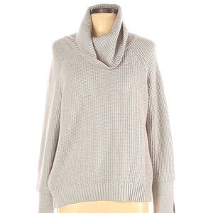Grey Cowl Neck Pullover Sweater